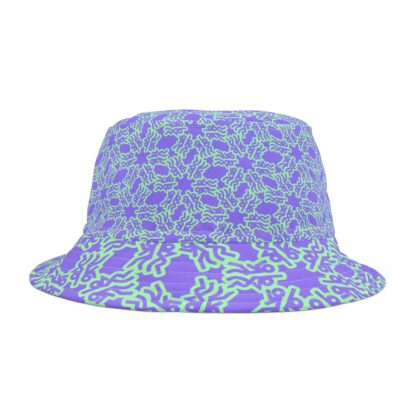Party People Logo Patterned Bucket Hat - Purple/green - Image 2