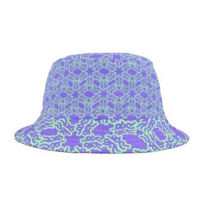 Party People Logo Patterned Bucket Hat - Purple/green